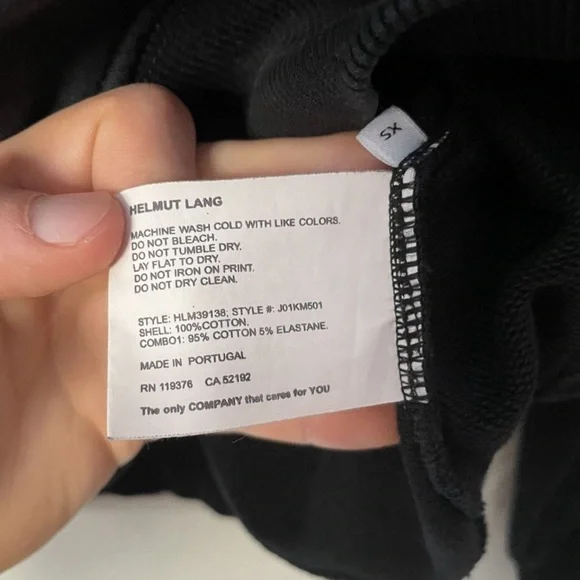 Helmut Lang Black Graphic Hoodie - Picture 4 of 5